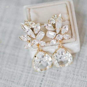 Swarovski Crystal Drop Earrings by Ti Adora